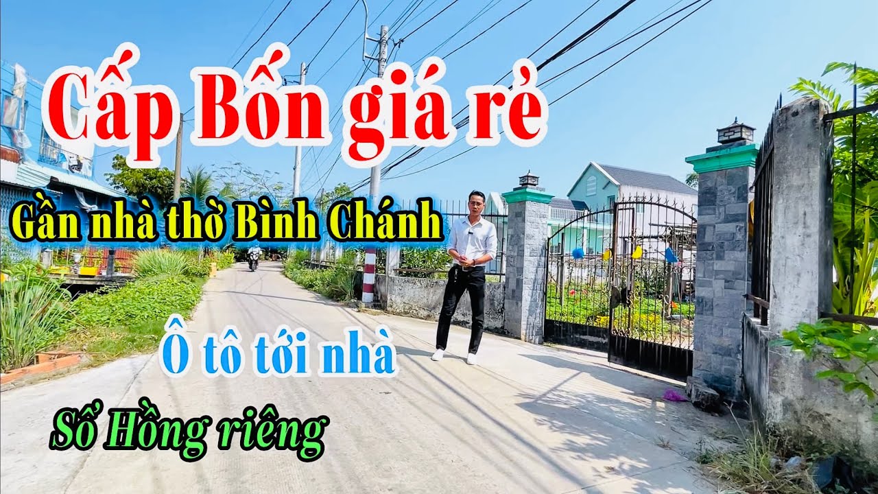 🏠✅Cấp Bốn giá rẻ gần nhà thờ Bình Chánh. Đường ô tô 