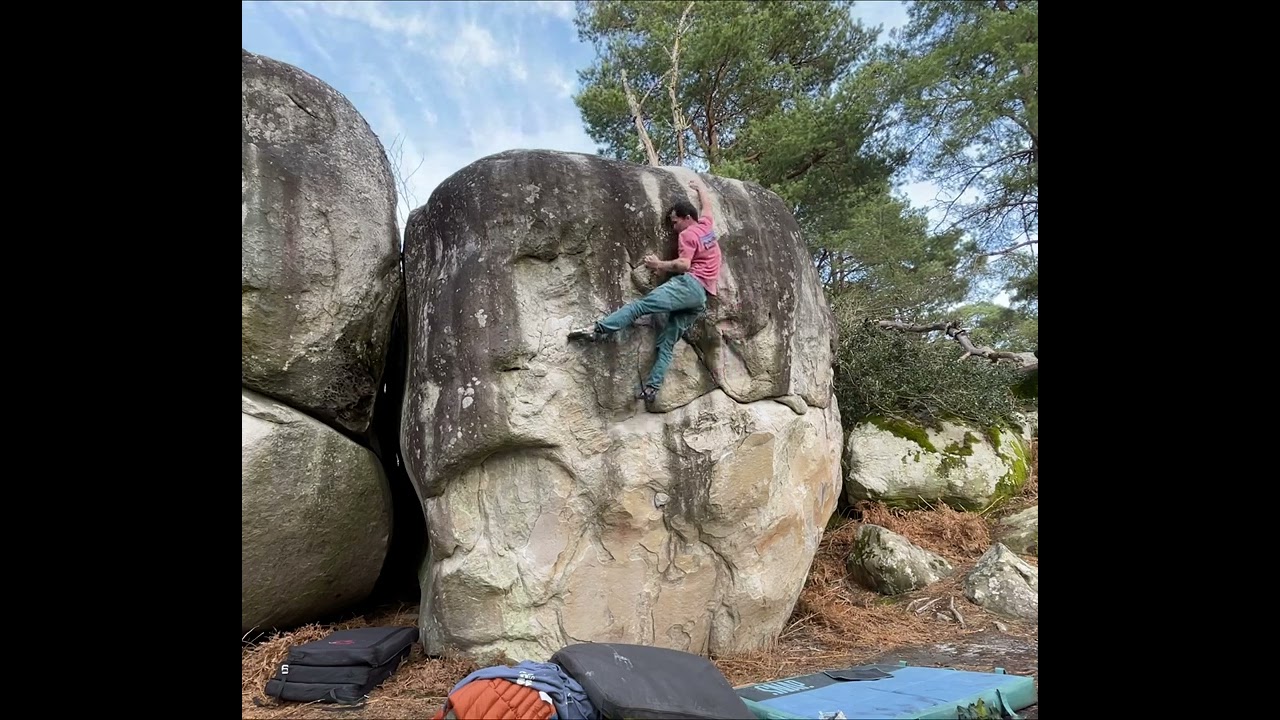 Haute tension - 7c+ / Cuvier Rempart / Fontainebleau