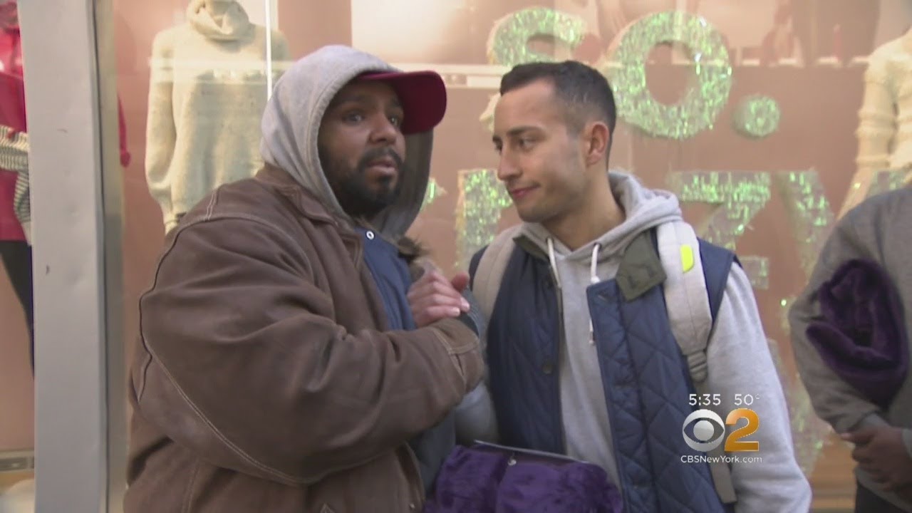 Brooklyn Brothers Hand Out Blankets With A Dash Of Hope To The City's Homeless