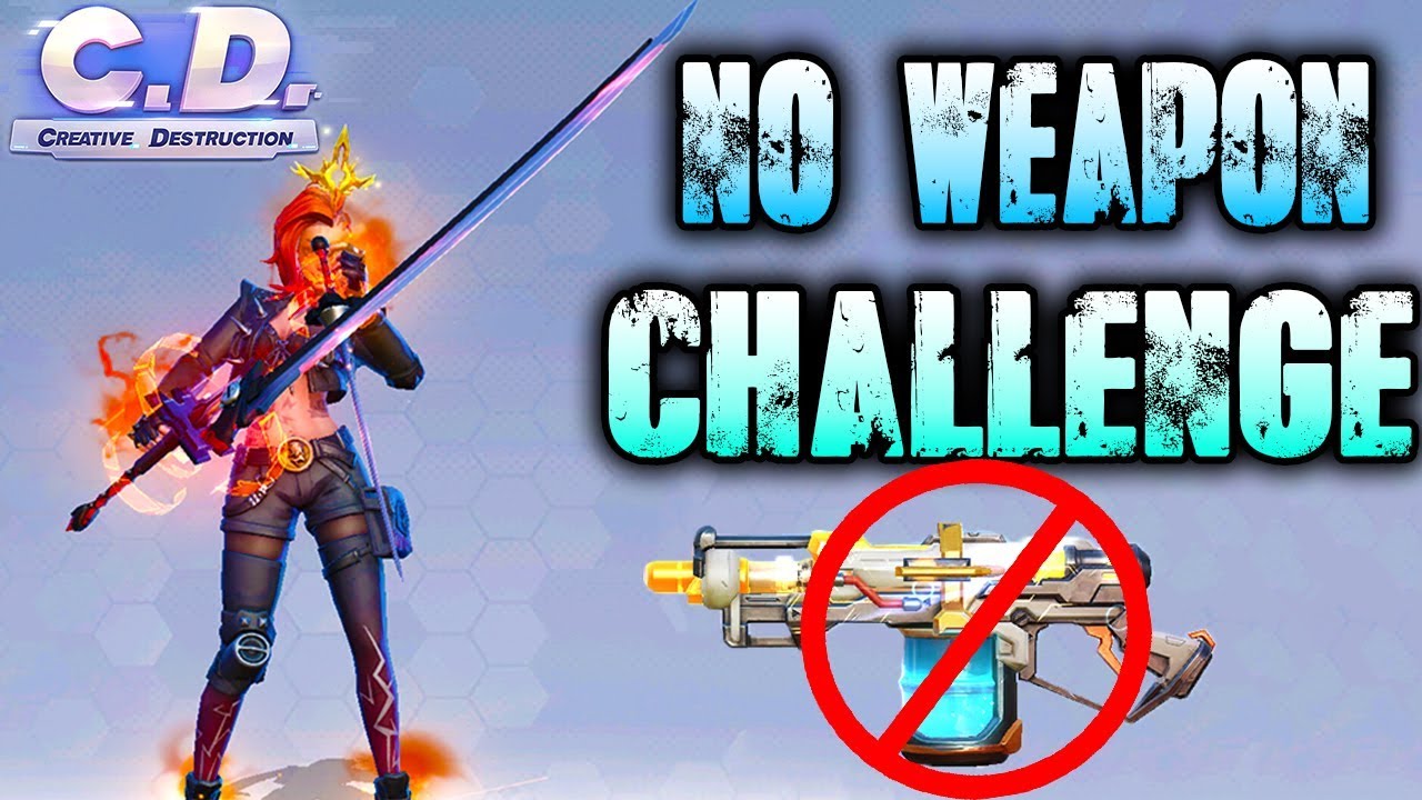 WINNING with NO WEAPONS in Creative Destruction (Noob Edition)