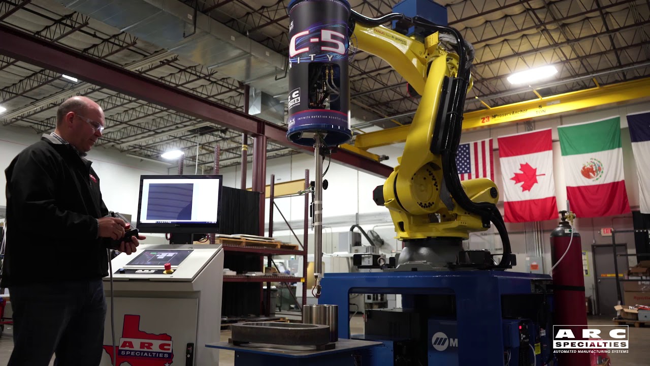 ARC-5 Infinity: Infinite Rotation Robotic Cladding System