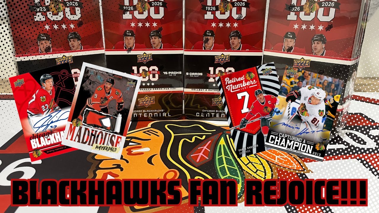 BLACKHAWKS CENTENNIAL TINS ARE FINALLY HERE!!! Let's dig into the Hawks goodness!