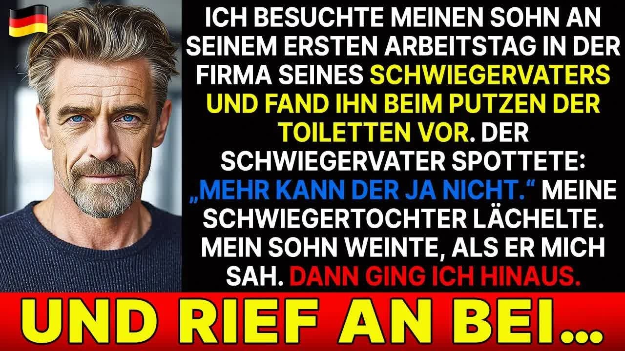 Ich fand meinen Sohn beim Badezimmerputzen… Sein Schwiegervater lachte – also handelte ich
