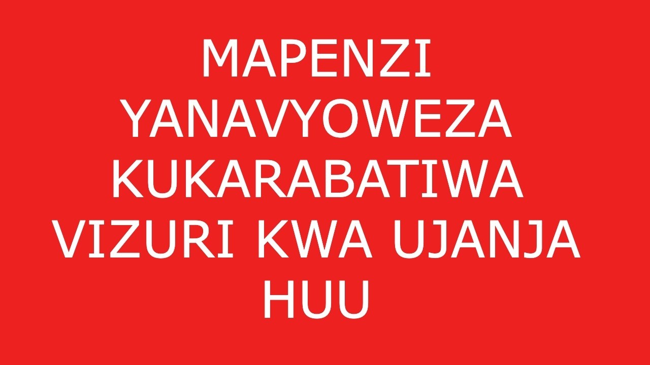 MPENZI ANAEWEZA KUJIKARABATI NDIE ANAEFURAHISHA NA KUDUMISHA PENZI