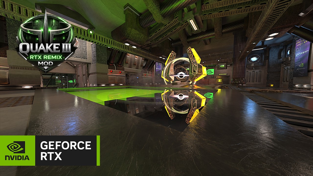 Quake III Arena RTX Mod | Descárgalo ahora | Revelación de Area 15 – NVIDIA Bunker