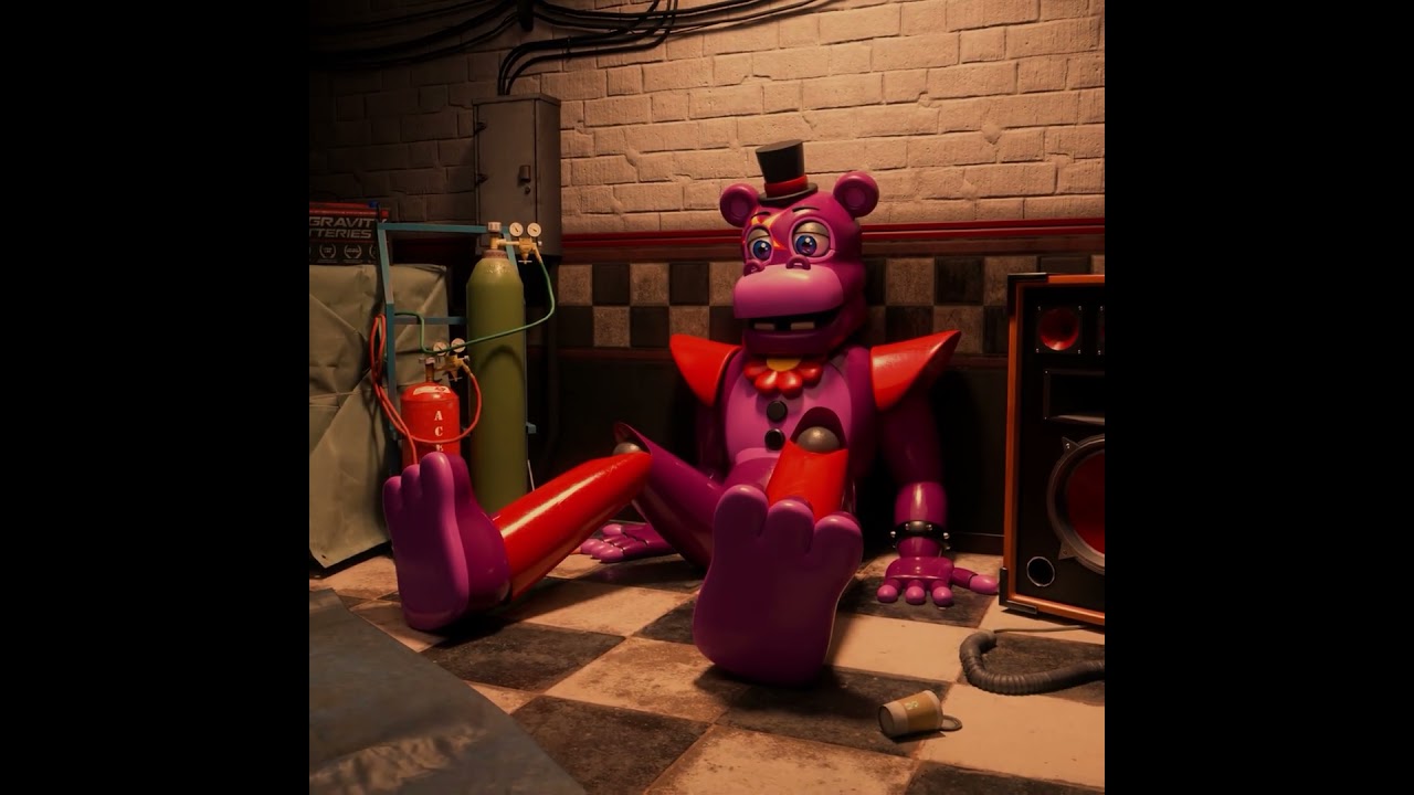 FNAF Glamrock Mediocre Melody Bots abandoned