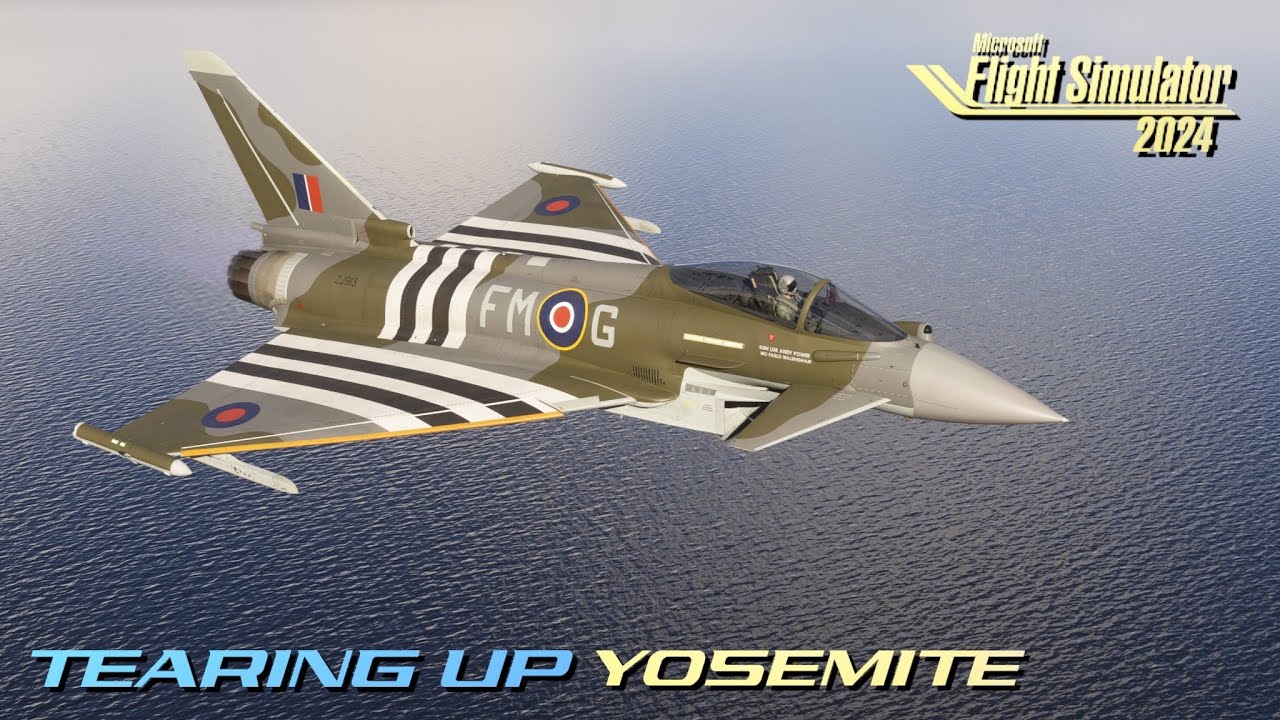MSFS2024 Ultra | IFE Typhoon Tears Up Yosemite | Microsoft Flight Simulator 2024 | ChasePlane 