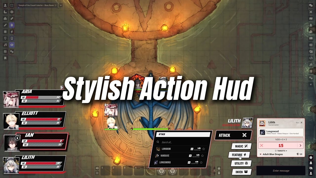 Stylish Action Hud Feature Showcase