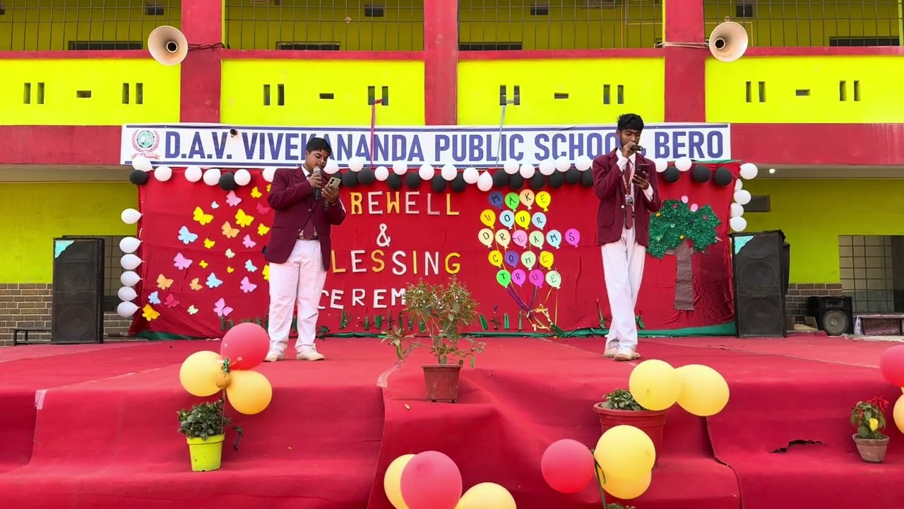 Song By Anubhav And Anshu on farewell and blessings Ceremony 