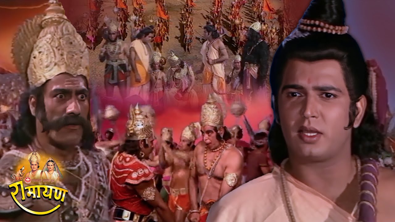 रामायण - EP 63 - रावण का कुम्भकरण वियोग । अतिकाय का लक्ष्मण को ललकारना । नरान्तक देवान्तक मृत्यु ।
