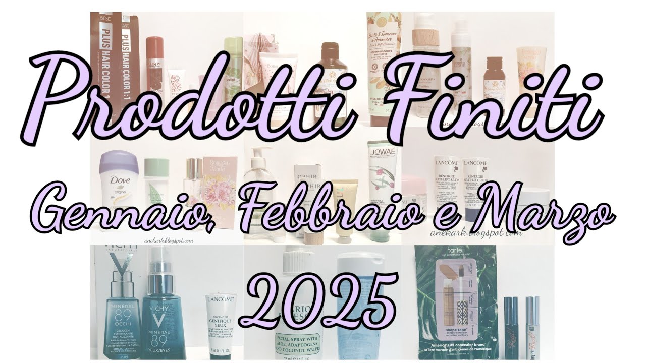 Prodotti Finiti  - Gennaio, Febbraio e Marzo