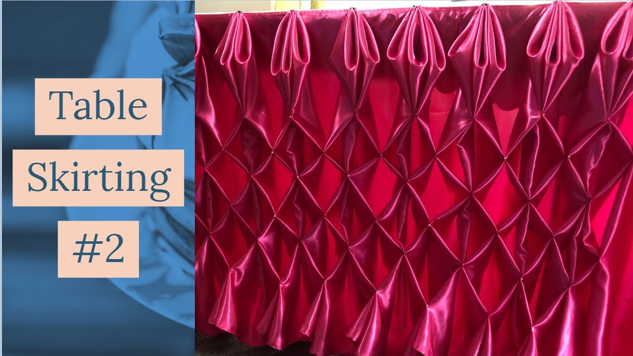 Simple Table Skirting/ Diamond Table Skirting #2