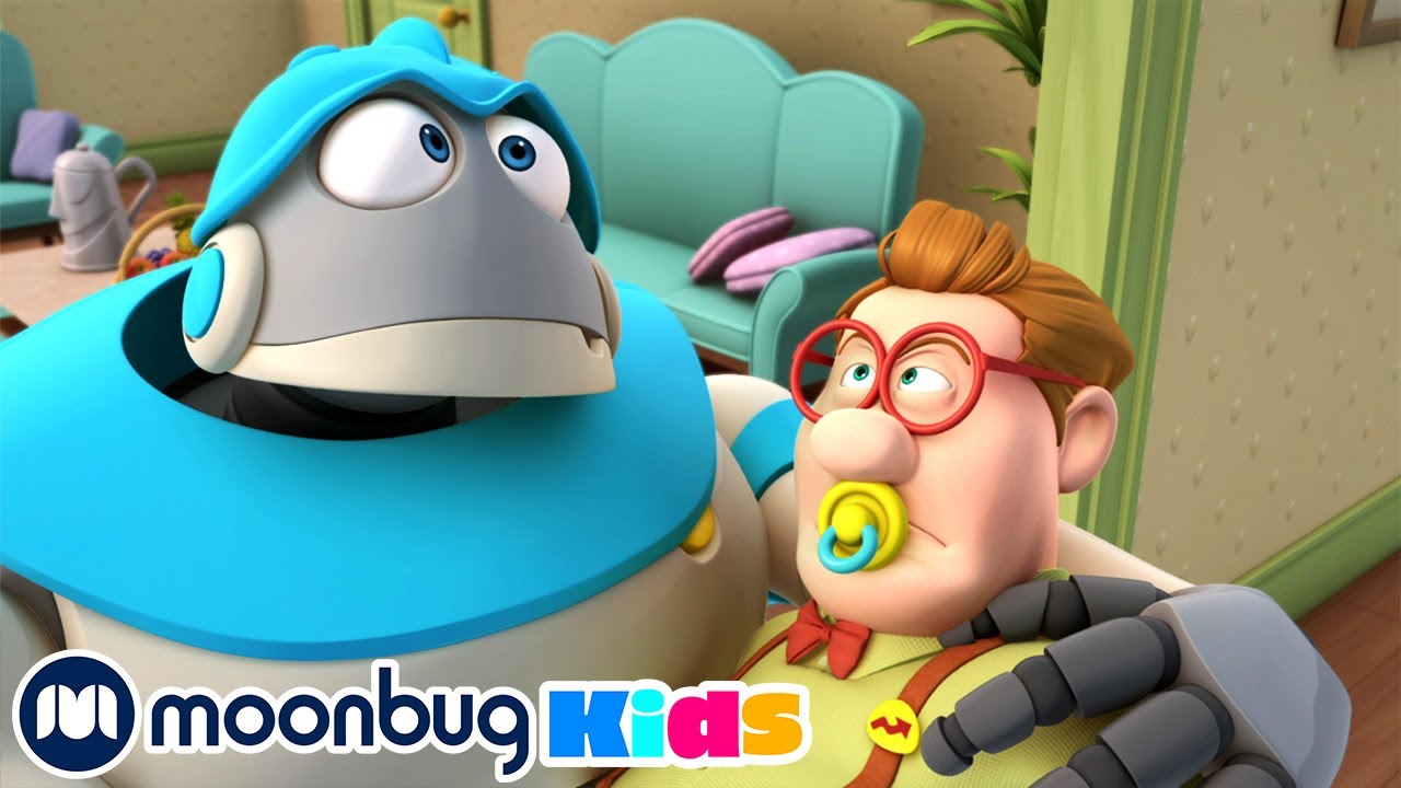 Baby Bob - Kids Video Subtitles | @ARPOTheRobot | Cartoons for Kids | Moonbug Literacy