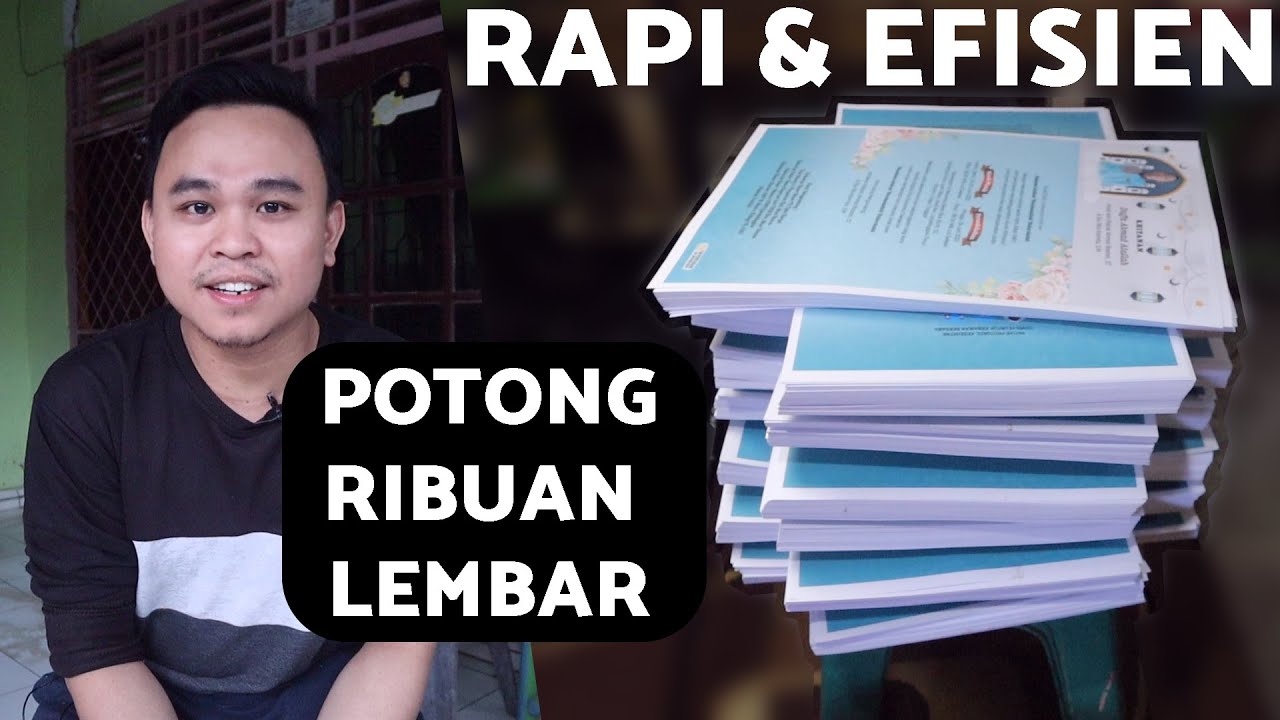 CARA Efektif & Efisien potong RIBUAN Lembar kertas agar rapi maksimal Pake Pemotong Kertas A3 Star