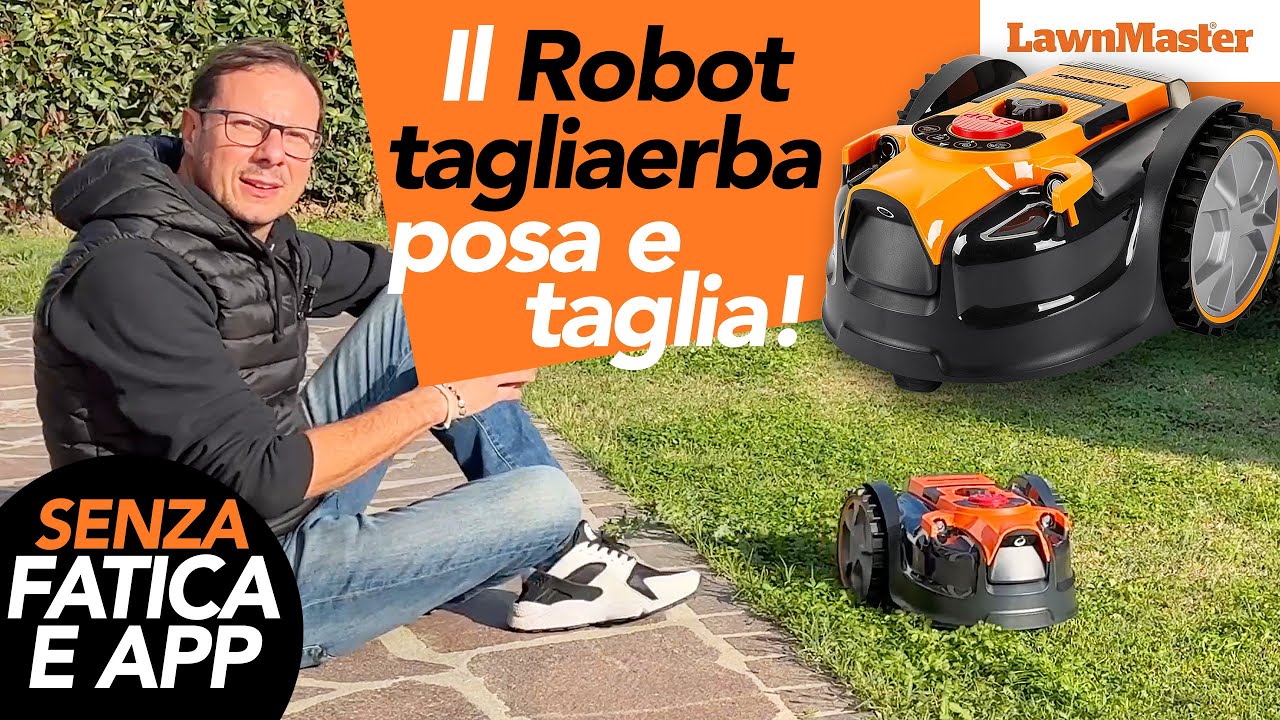 ROBOT TAGLIAERBA LawnMaster ☘ LO APPOGGI E LUI TAGLIA!