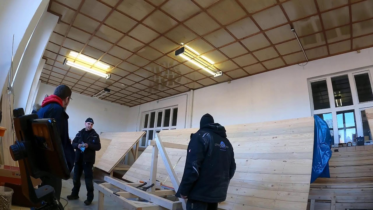 Holzbau in Dachdeckerschule Colditz - Teil 2 - 07.01.2026