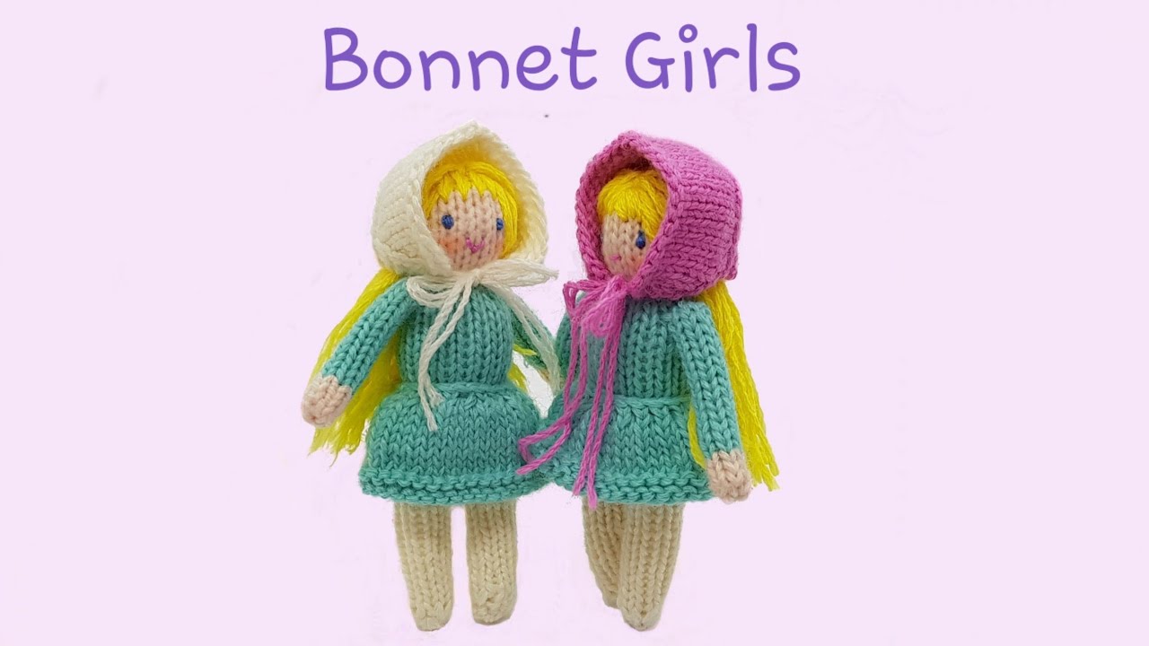How to knit a doll-Bonnet girls (part1), body , knitting doll,대바늘인형,손뜨개인형,보넷걸
