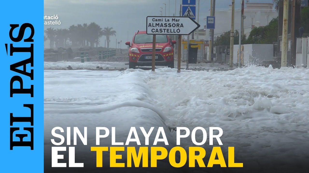 TEMPORAL | La borrasca Harry azota Castellón con fuerte oleaje en la costa y nieve en el interior