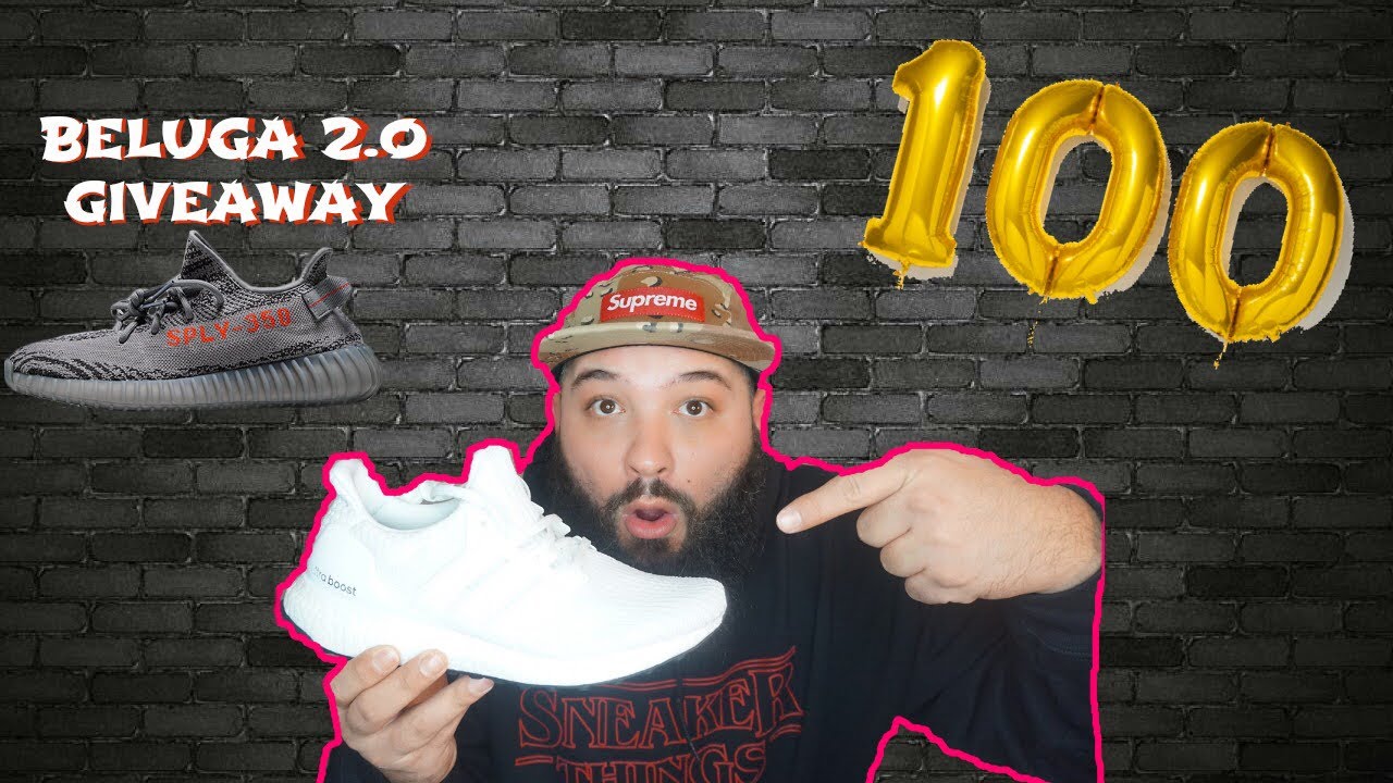 ADIDAS ULTRA BOOST 4.0 CORE WHITE UNBOXING & REVIEW!!! YEEZY BELUGA 2.0 GIVEAWAY!!! MY 100th EPISODE