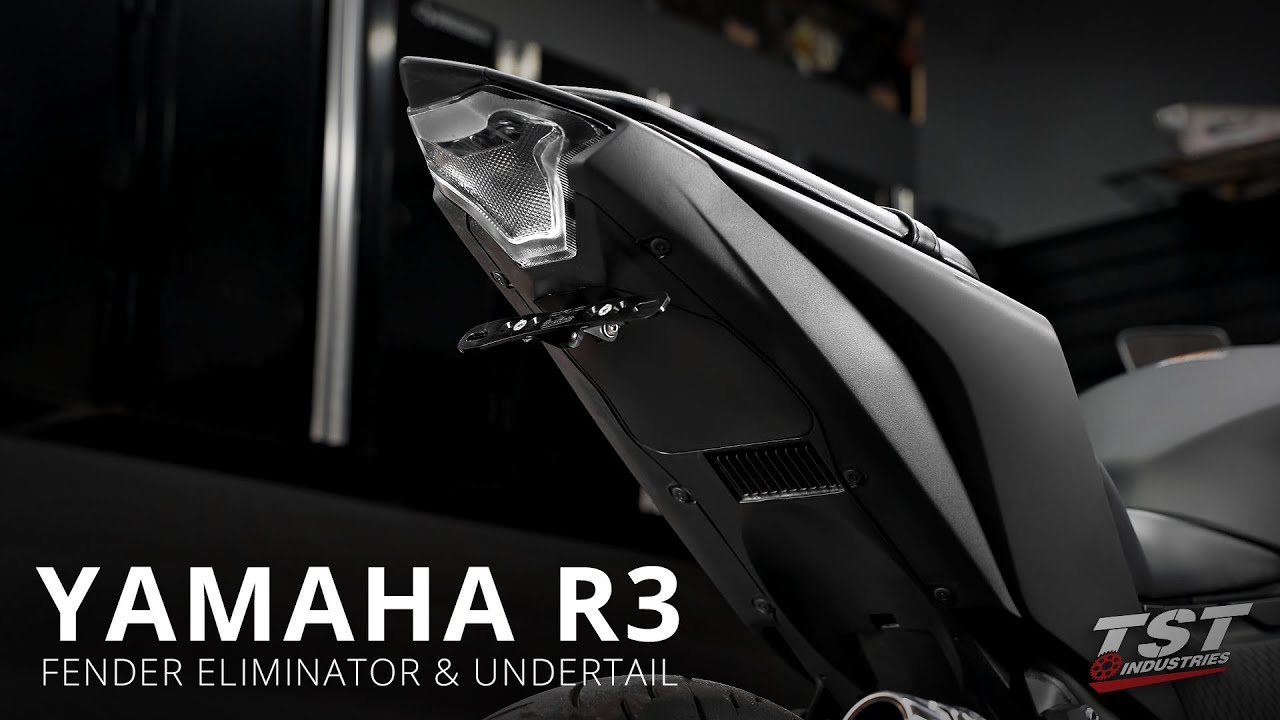 Как установить антикрыло и нижнюю часть на Yamaha R3 2019+ от TST Industries