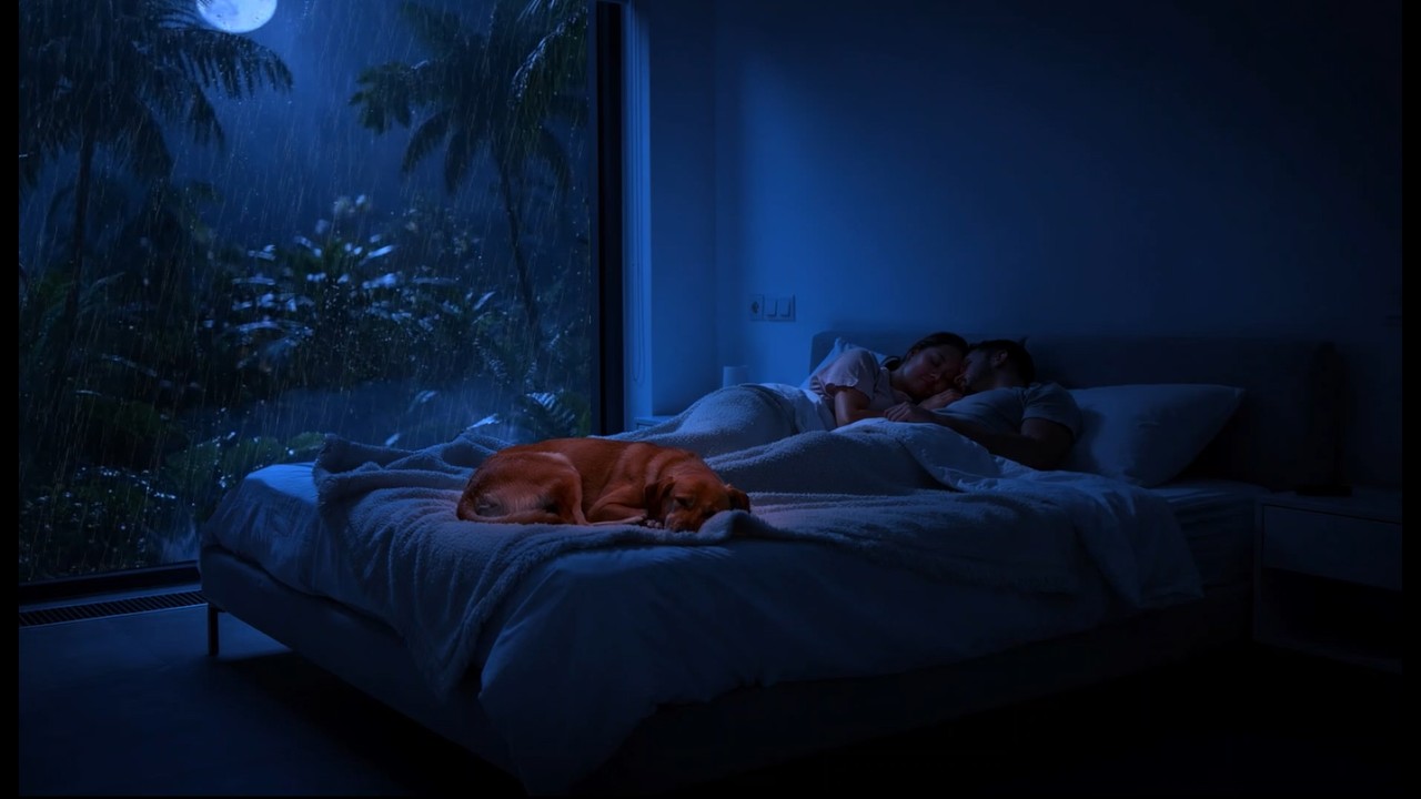 A Safe Place Tonight 🌙🌧️ | Gentle Night Rain for Deep, Peaceful Sleep