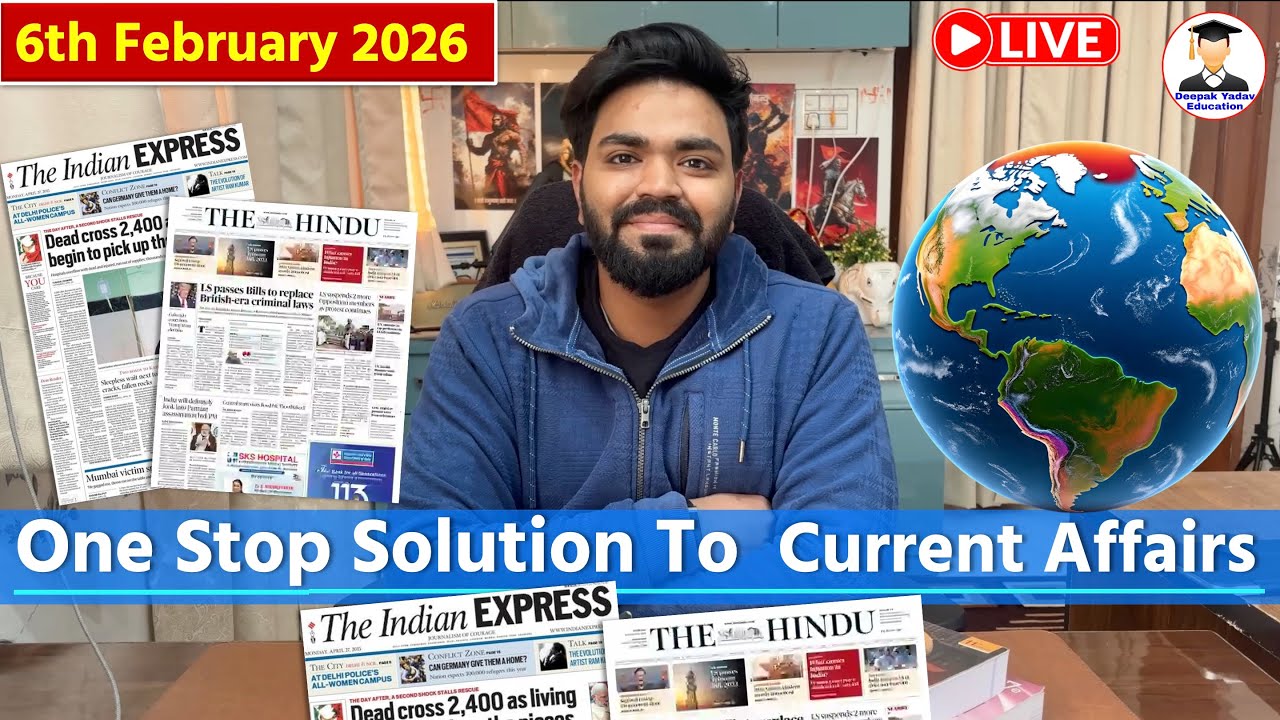 6 February  2026 | The Hindu Newspaper Analysis Today | Editorial Analysis  | Current Affairs Today