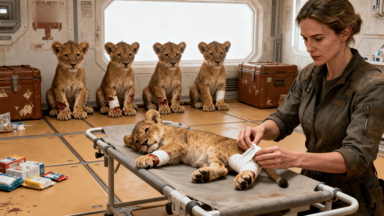 Детёныши хищников выстроились в очередь за бинтами — руки человека никогда не дрожали | HFY