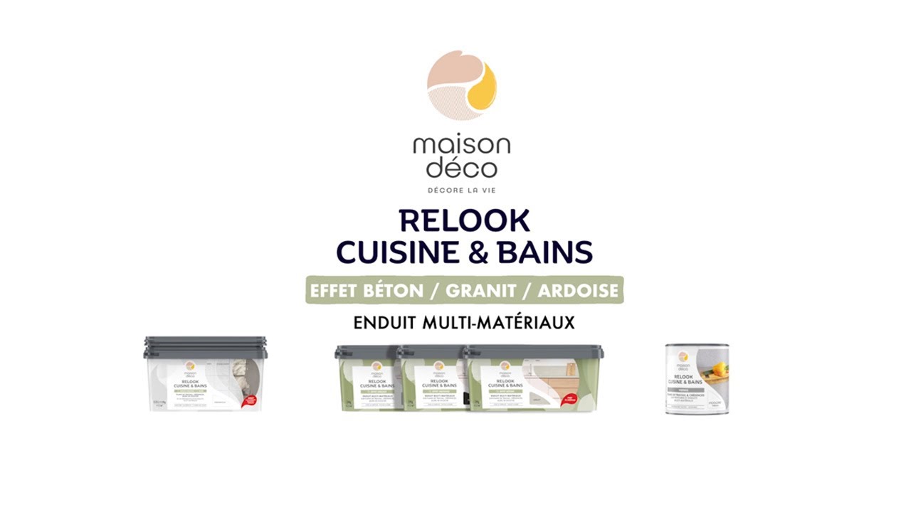 Maison Déco - Comment appliquer Relook Cuisine et Bains, enduits à effets multi-matériaux ?