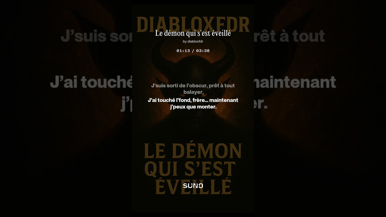 Le démon qui s'est éveillé ( LYRICS )