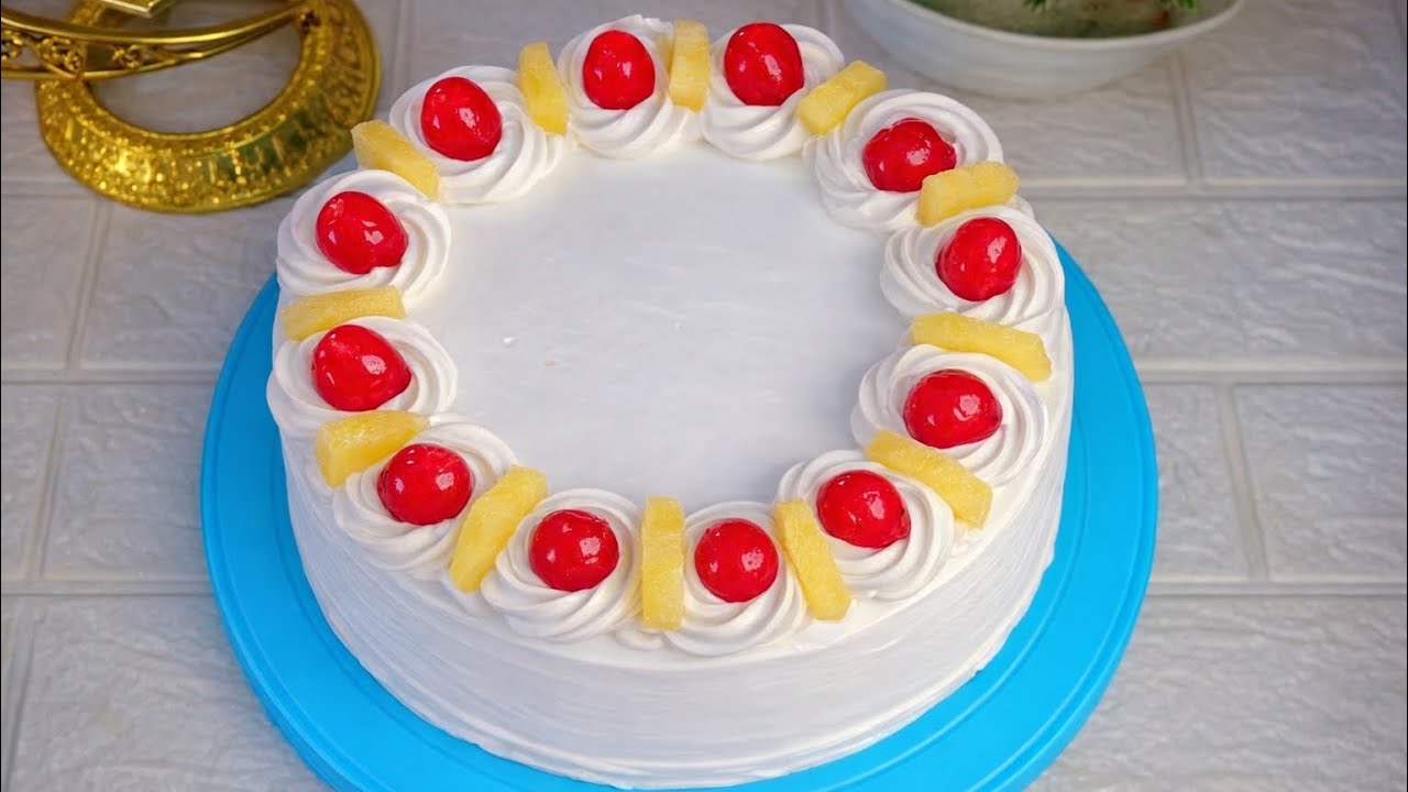 Bakery Style Pineapple Cake Recipe | Sift Moist Pineapple Cake Recipe 