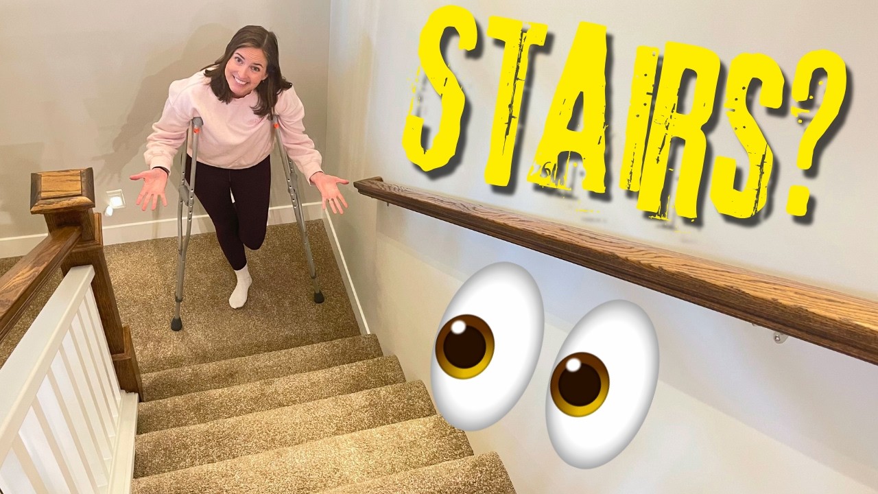 How to Go Up and Down Stairs with Crutches Safely (Non-Weight Bearing)