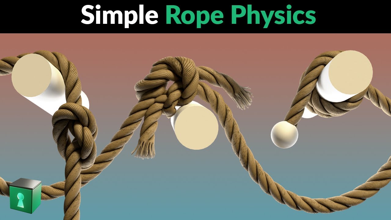 Blender Secrets - Complex Rope Mesh Physics with the Surface Deform modifier