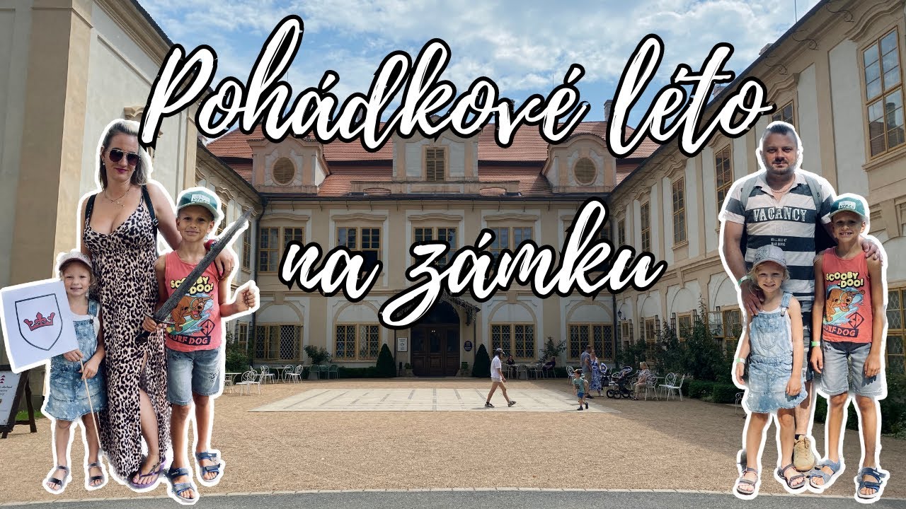 Zámek Loučeň - pohádkové léto - krásný výlet s dětmi, plnění úkolů, rytířské scénky a bludiště