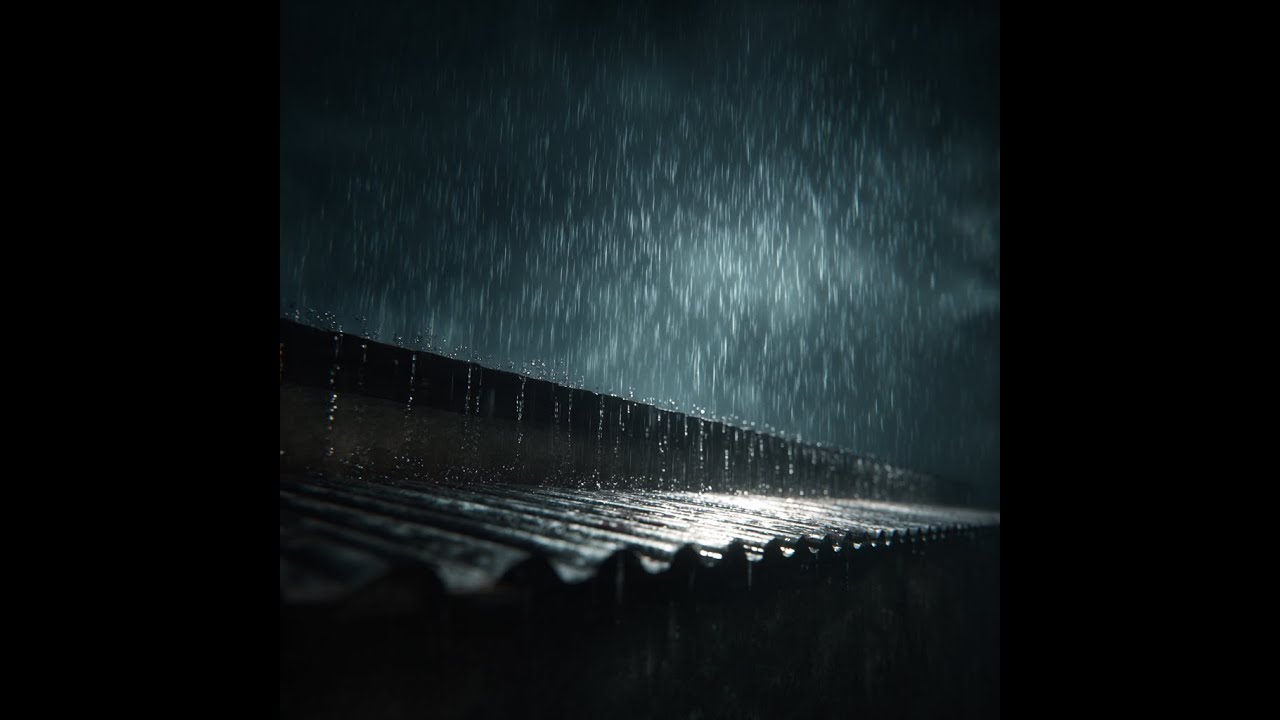 Heavy Rain on Metal Roof – 8 Hours Deep Sleep 🌧️💤