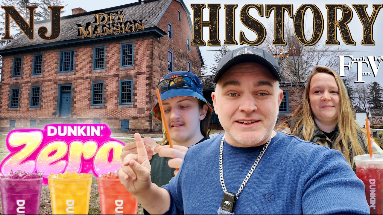 George Washington Stayed Here? + Dunkin’s  New Refreshers Review Historic Dey Mansion (NJ) Vlog