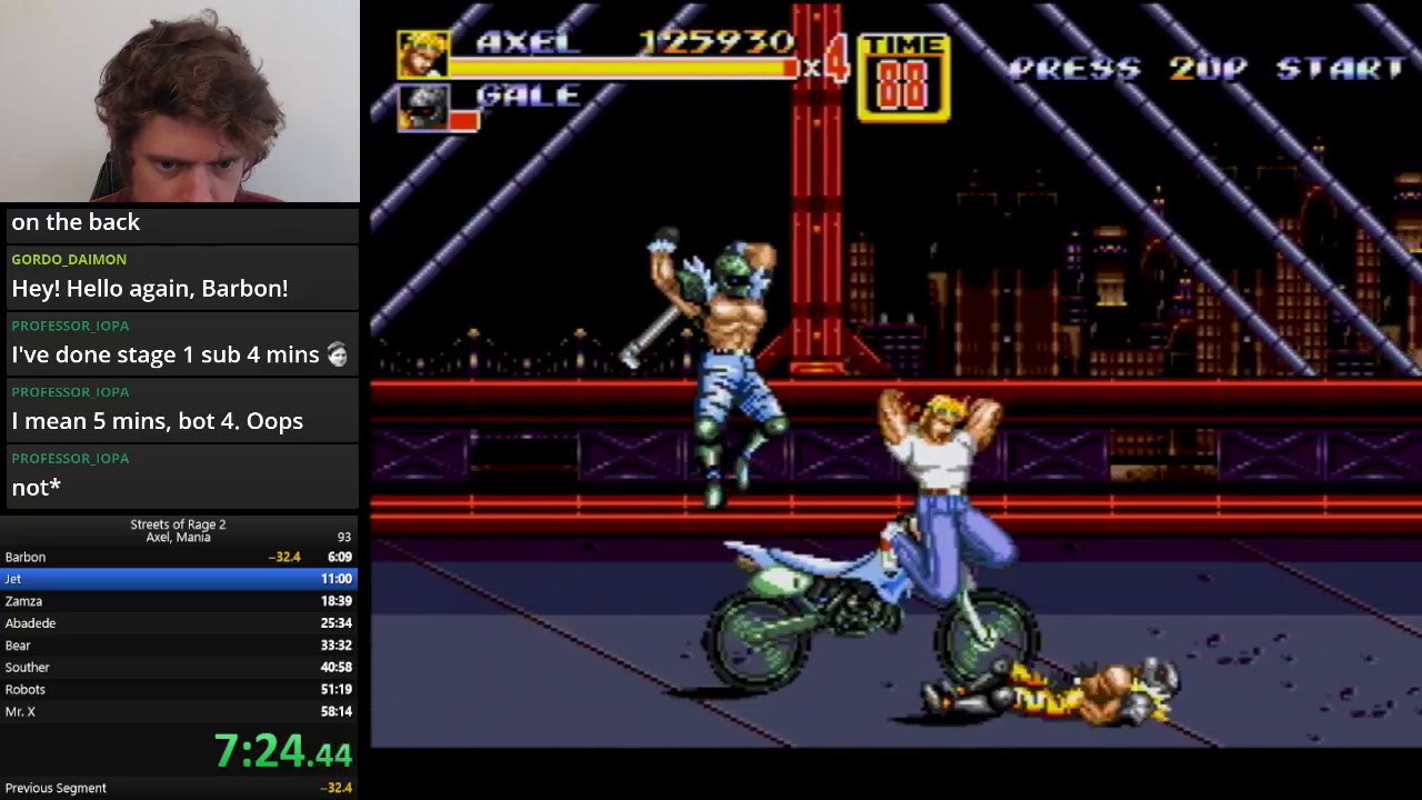Streets of Rage 2 PB Axel Mania (sub 55)