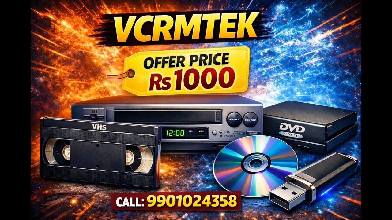 Vhs. To Pendrive Convert . Call -9901024358