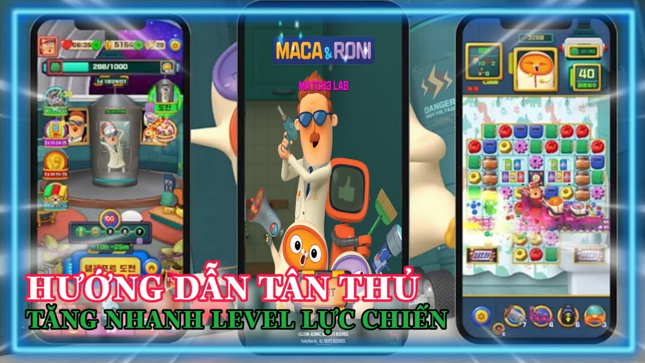 Maca and Roni Match3 LAB Gameplay - Puzzle Game Android iOS Download