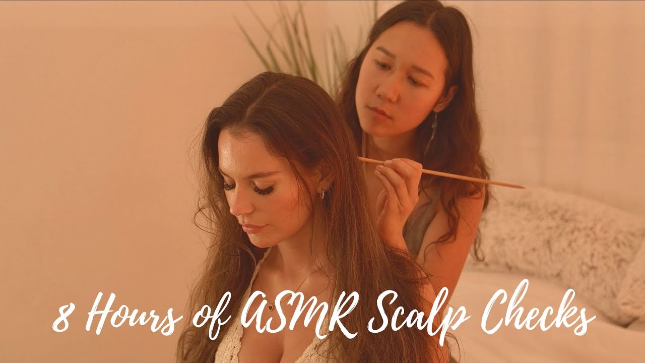 [ASMR] 8 Hour Ultimate Scalp Check Compilation with Knitting Needles (Real Person ASMR)