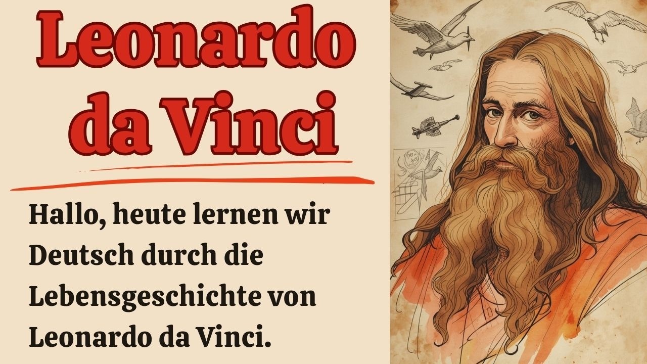 Leonardo da Vinci | Deutsch lernen mit Geschichten (A2-B1) | Deutsch Hören