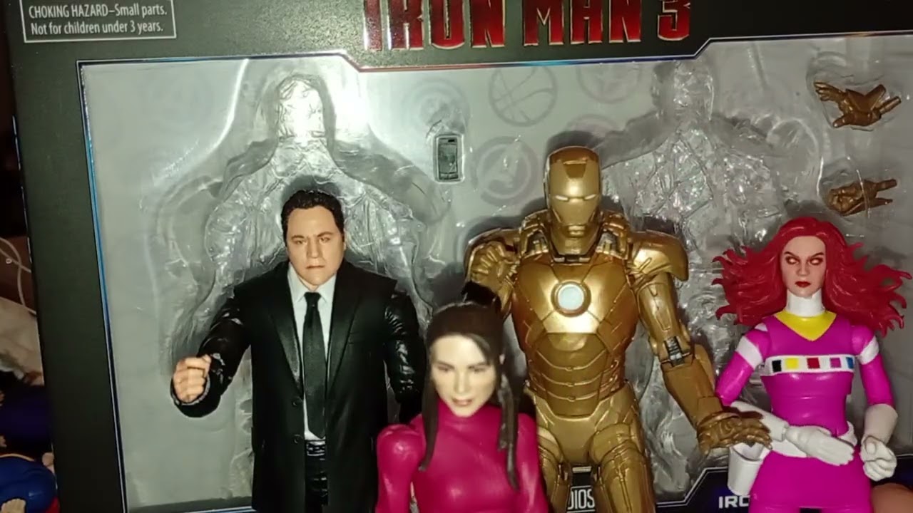 Marvel legends iron man 3 happy Hogan y xxi( midas)