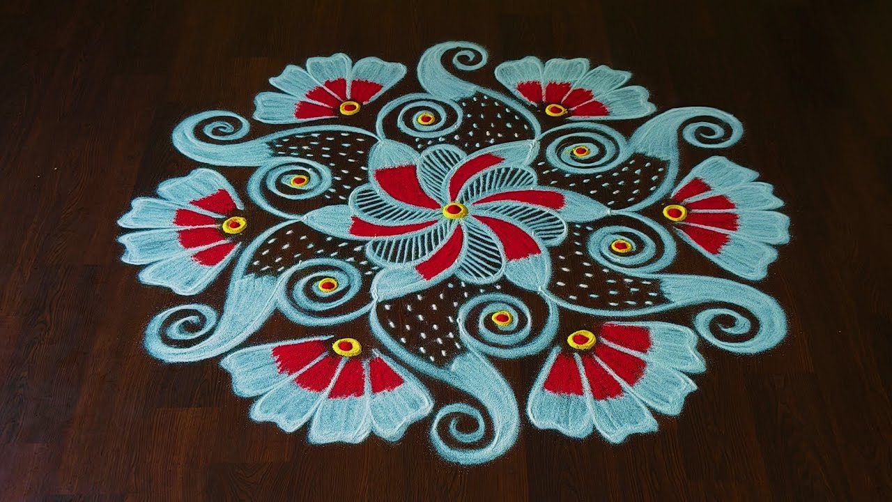 Beautiful & easy rangoli kolam designs 🌺 Traditional muggulu designs 🌺 simple rangoli kolam 🌺