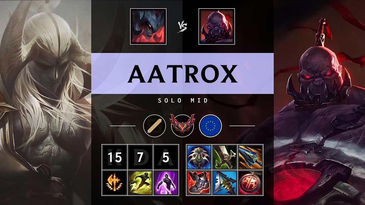 Aatrox Mid vs Sion - EUW Grandmaster Patch 25.20