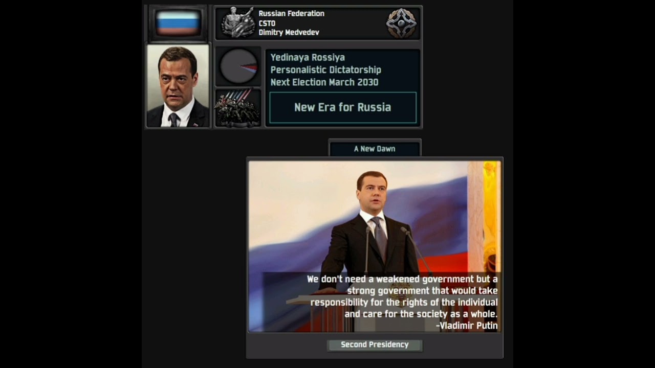 [TNO] Custom Super Event - Second Medvedev Presidency/Post-Death of Putin Superevent
