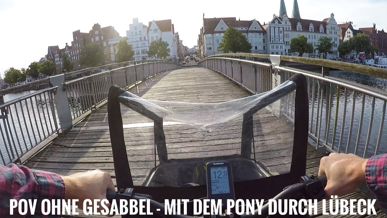 2020 Black Iron Horse Pony Teaser - mit dem Lastenrad durch Lübeck // POV ohne Kommentierung