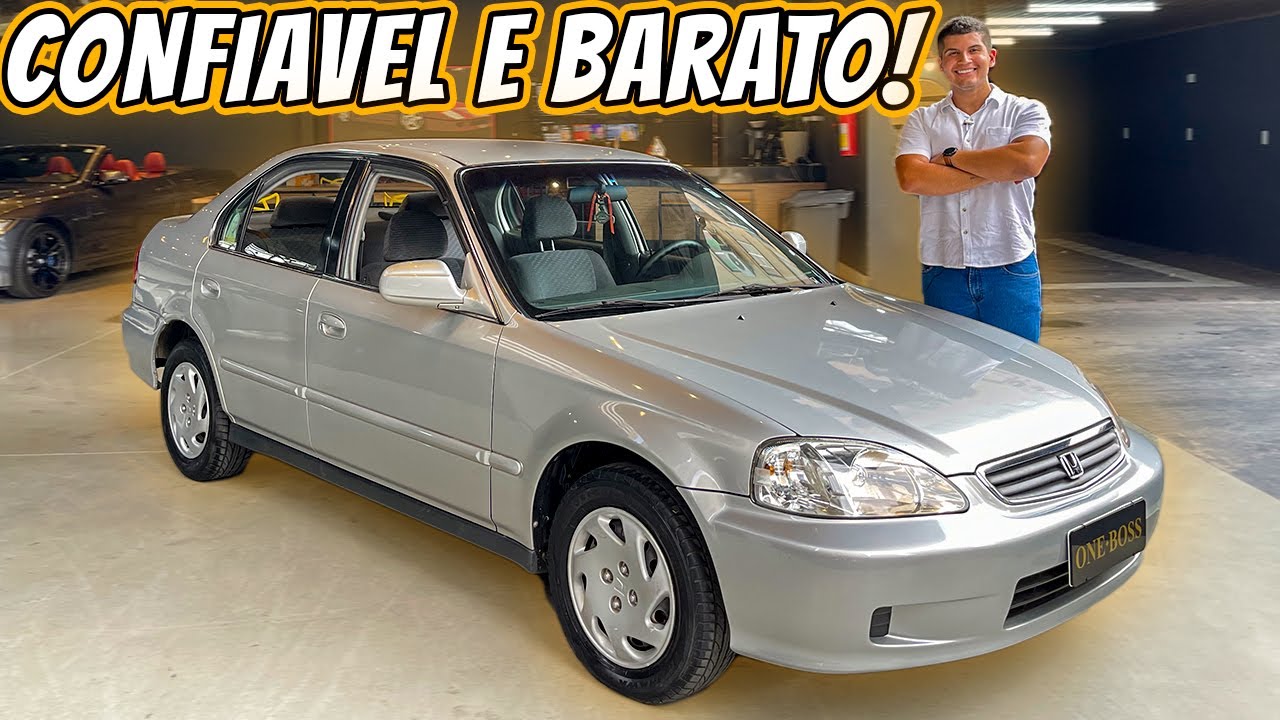 Honda Civic LX 2000 Manual - Muito mais completo e confortável que carros atuais