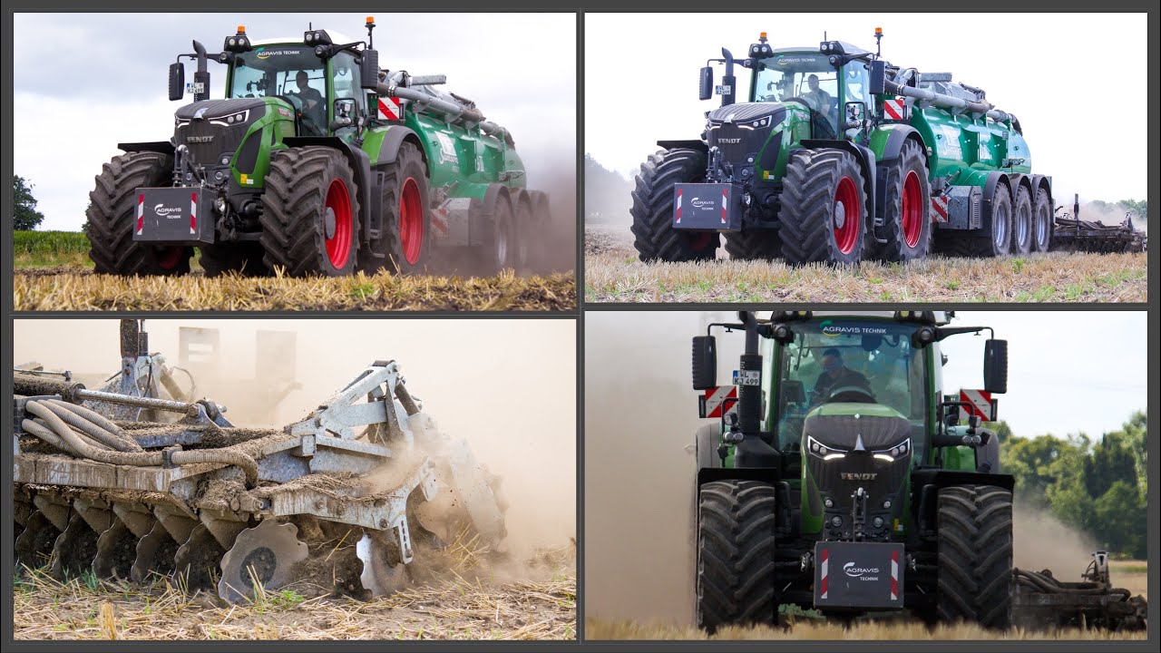Der 2. Stoppelsturz | Gülle ausbringen mit Fendt 939 Vario Gen6+Samson PG || 21 mit Scheibenegge 😎