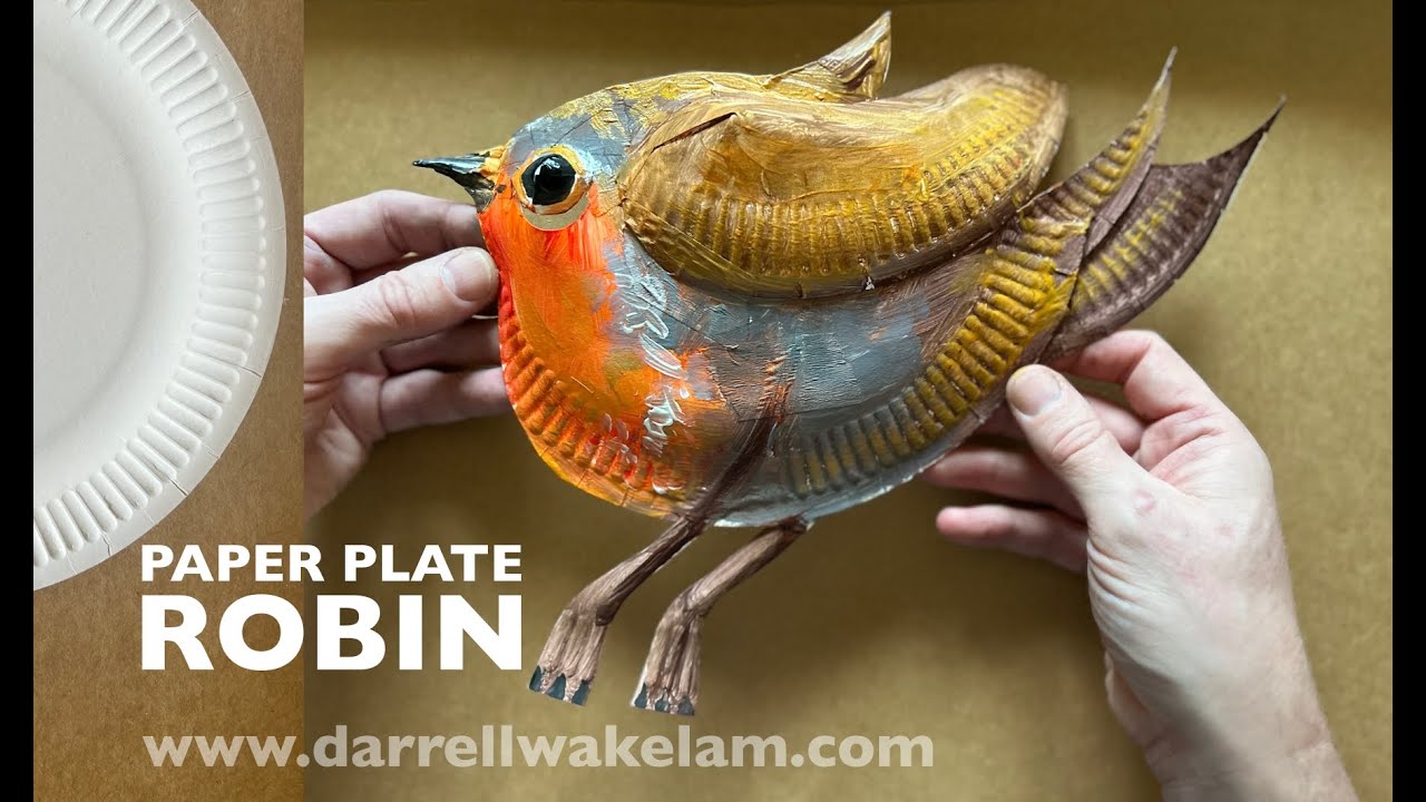 Paper Plate Robin