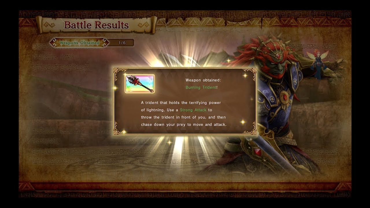 Hyrule Warriors: Definitive Edition - Unlock The Demon King Ganondorf's LV4+ Burning Trident
