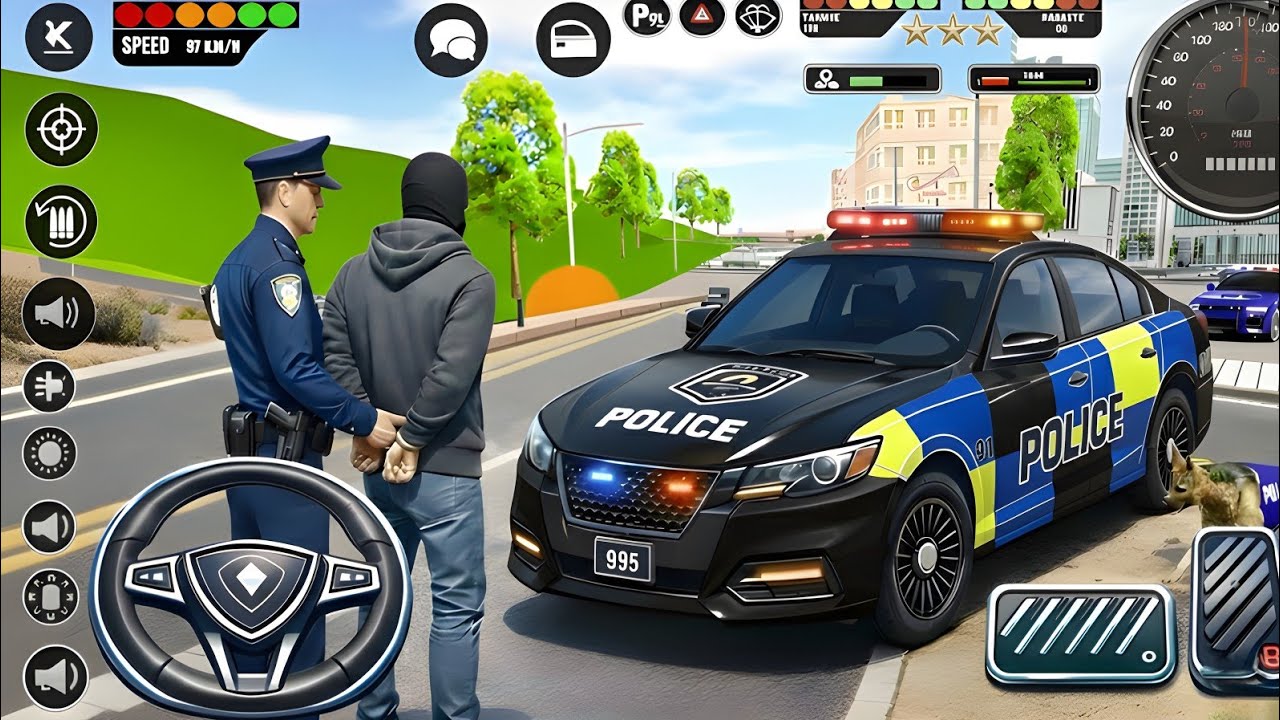 🚓 Police Car Chase Simulator 3D &ndash; Real City Cop Pursuit Gameplay (Android)